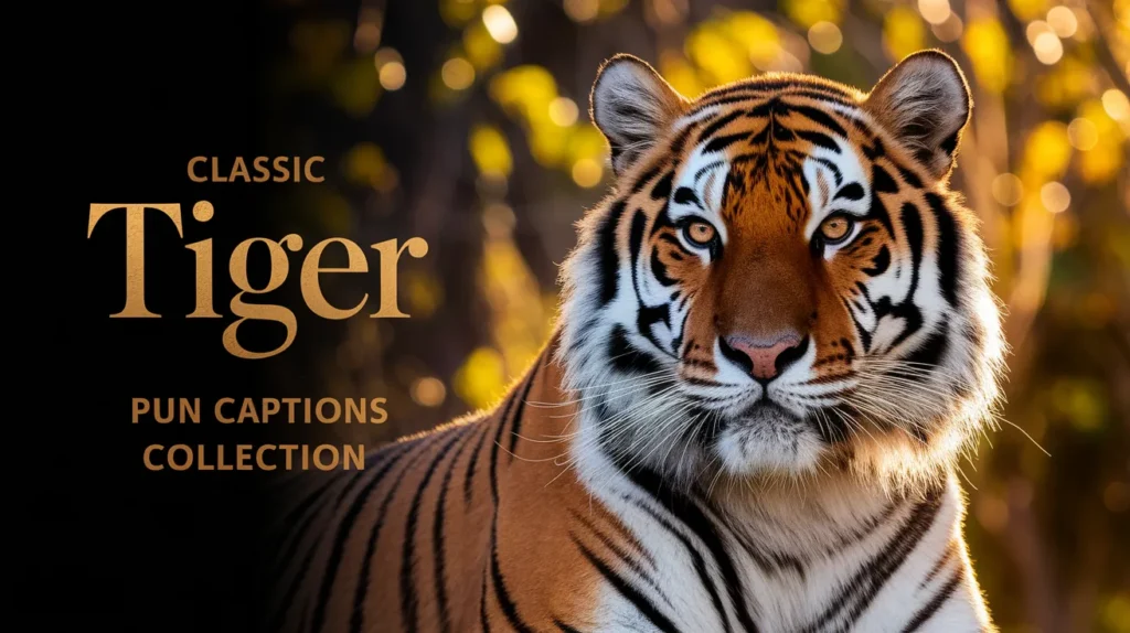 Classic tiger pun captions collection