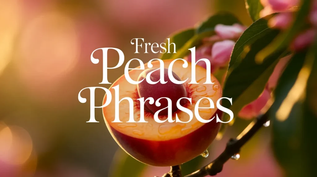 Fresh Peach Phrases