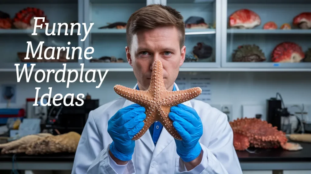 Funny marine wordplay ideas