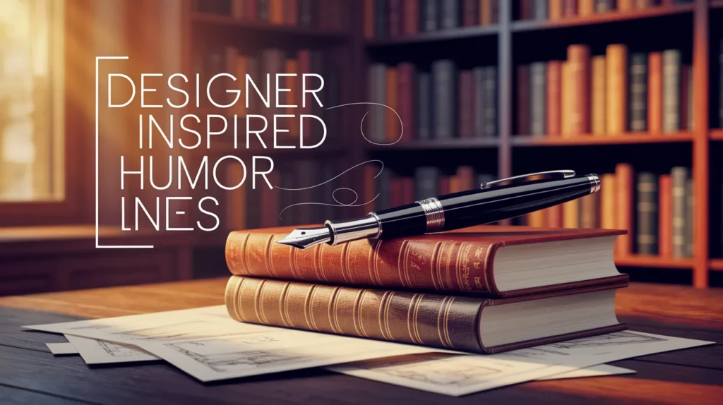 Designer inspired humor lines