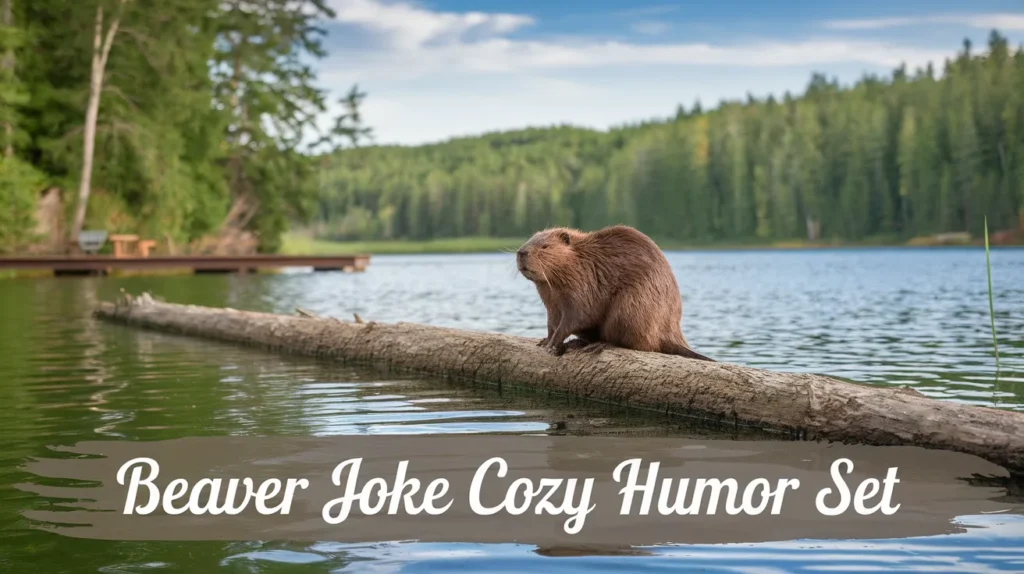 Beaver Joke Cozy Humor Set