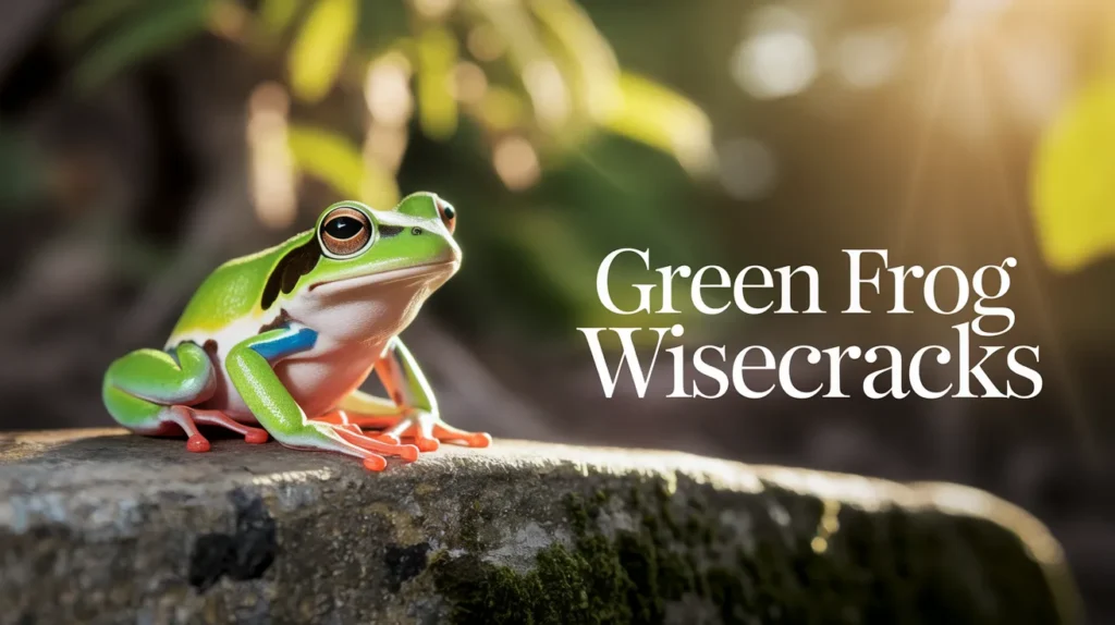 Green Frog Wisecracks