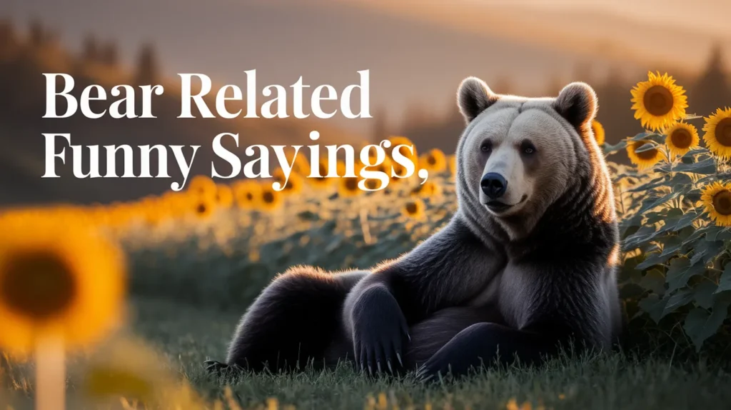 Bear related funny sayings