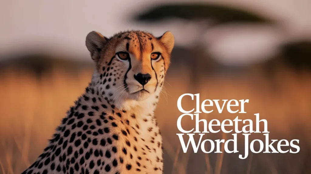 Clever cheetah word jokes