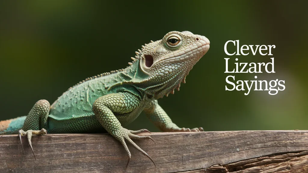Clever Lizard Sayings