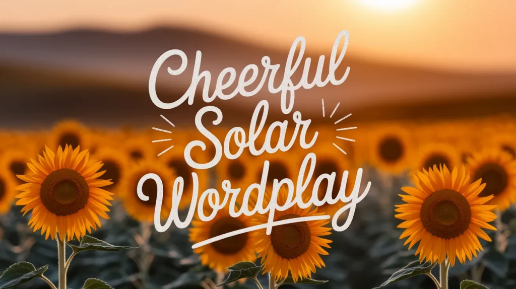 Cheerful Solar Wordplay