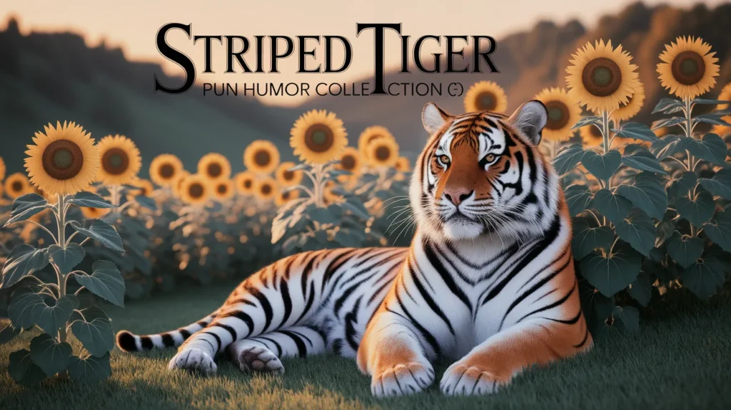 Striped tiger pun humor collection