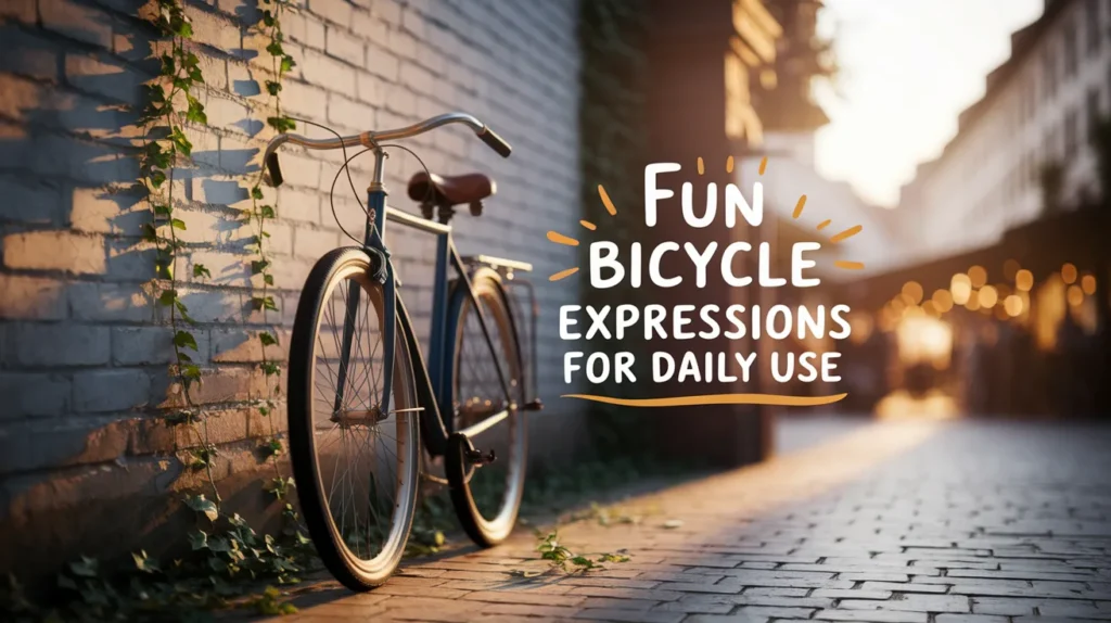 Fun Bicycle Expressions for Daily Use
