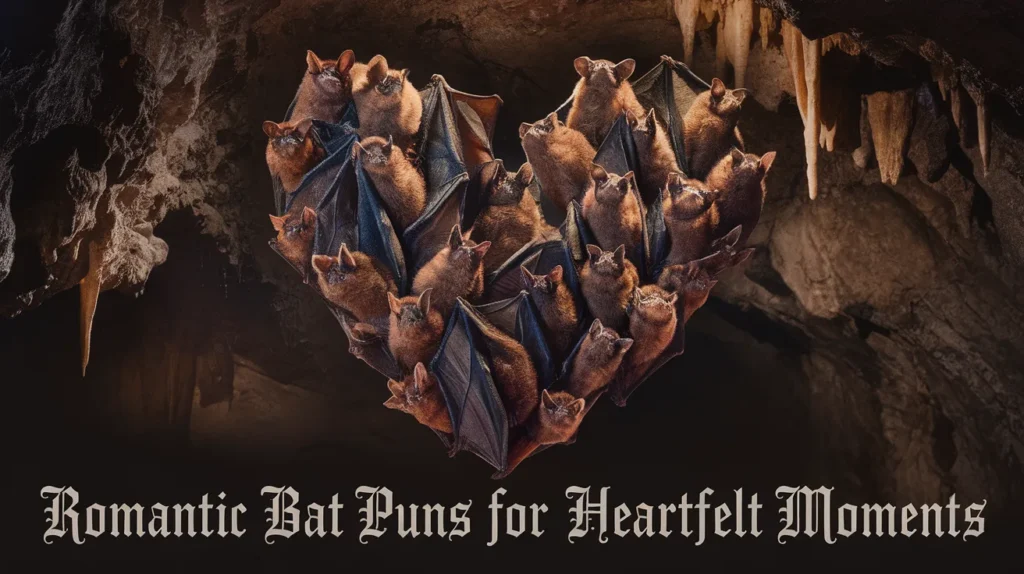 Romantic bat puns for heartfelt moments