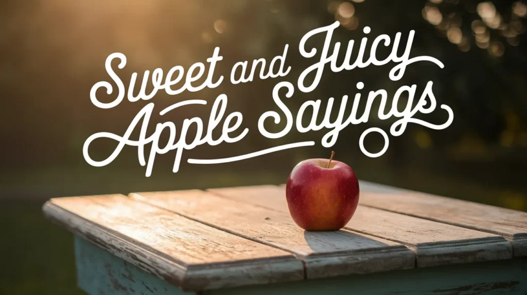 Sweet and Juicy Apple Sayings