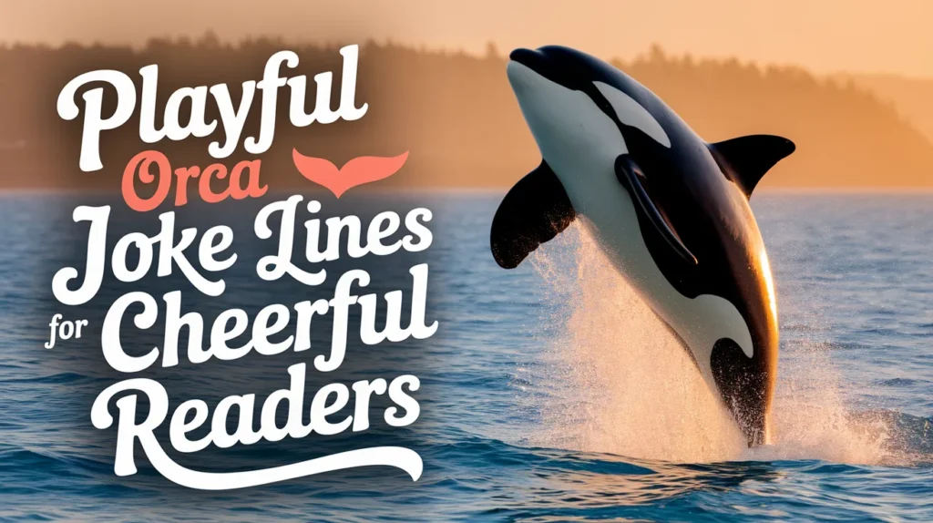 Playful orca joke lines for cheerful readers