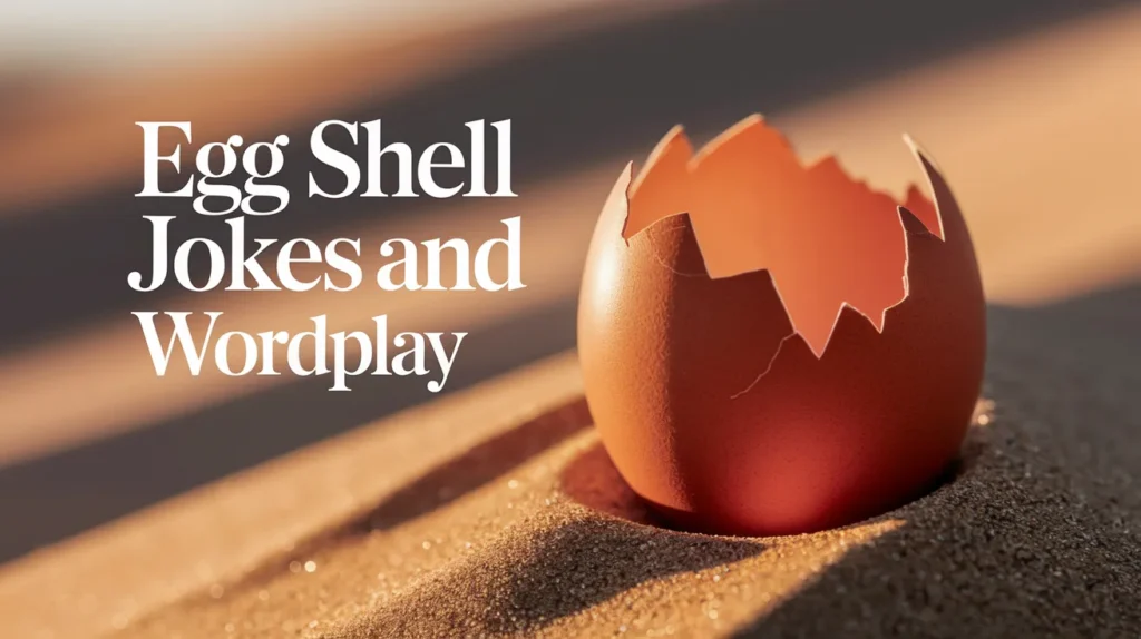 Egg shell jokes and wordplay