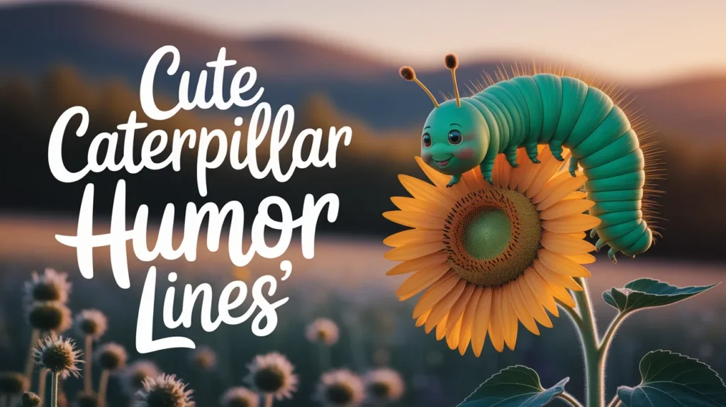 Cute Caterpillar Humor Lines
