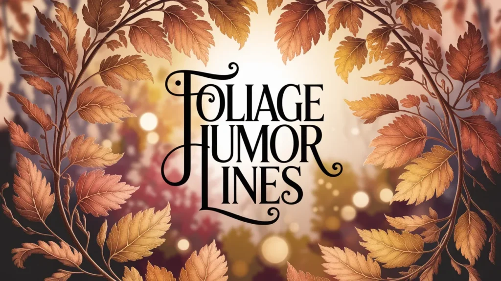 foliage humor lines