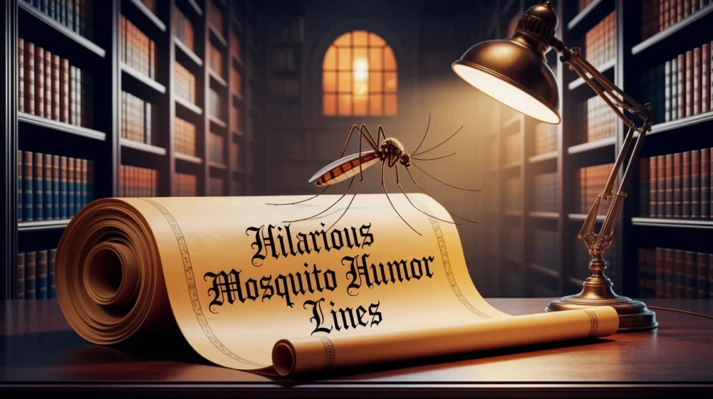 Hilarious mosquito humor lines