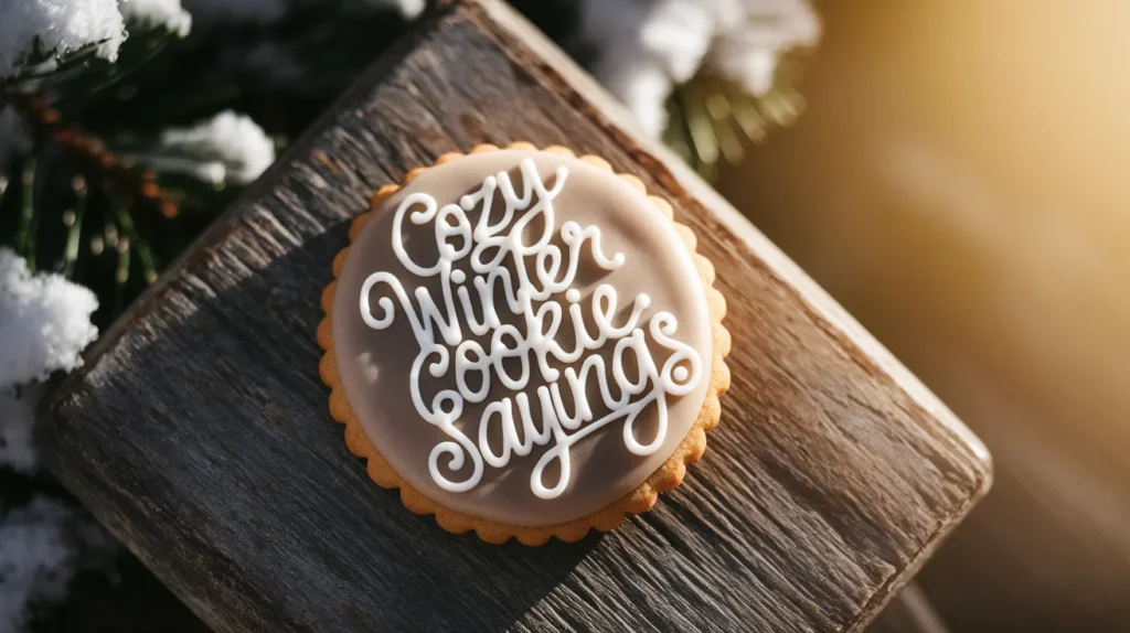 Cozy Winter Cookie Sayings