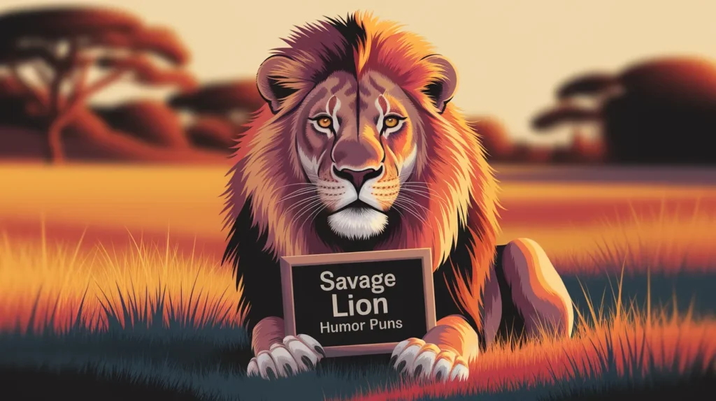 Savage lion humor puns