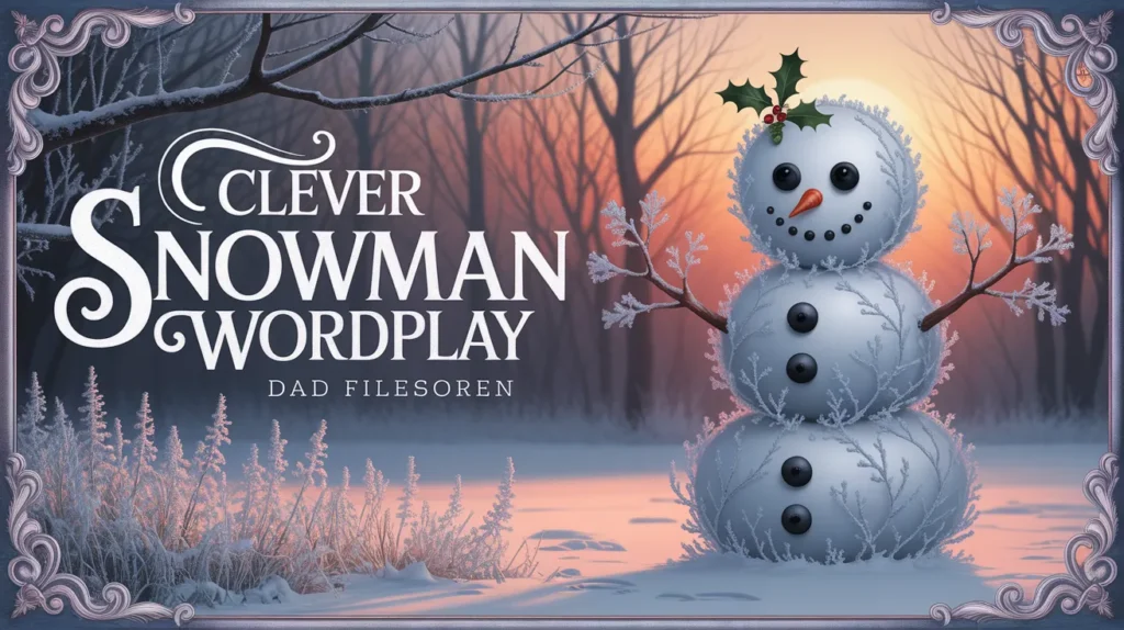 Clever Snowman Wordplay