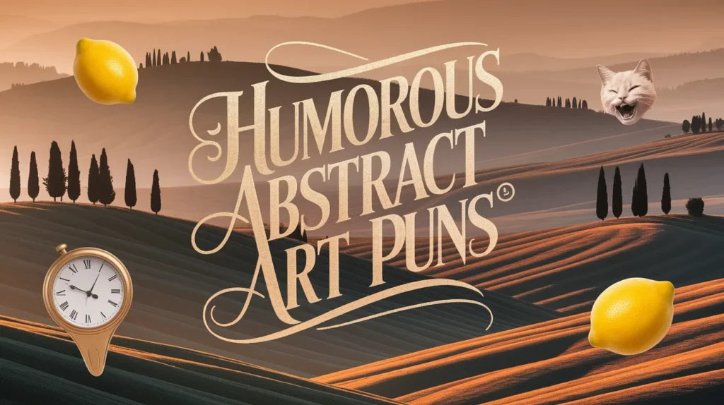 humorous abstract art puns