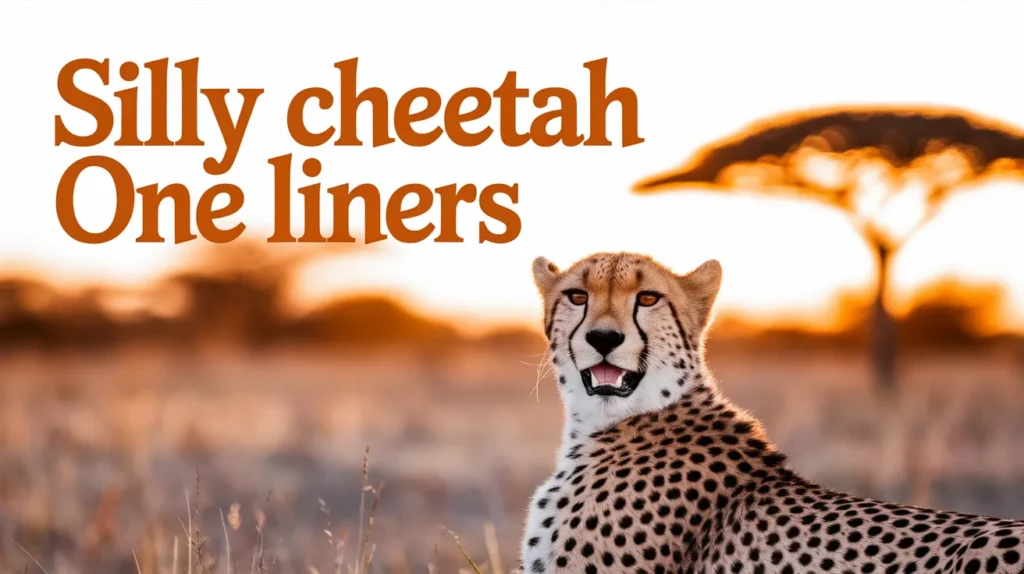 Silly cheetah one liners