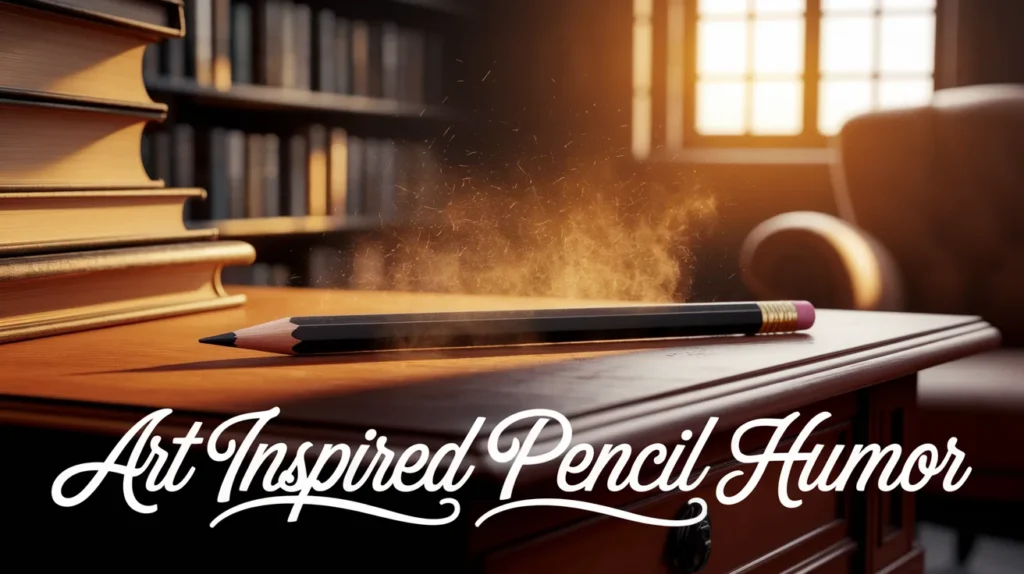 art inspired pencil humor