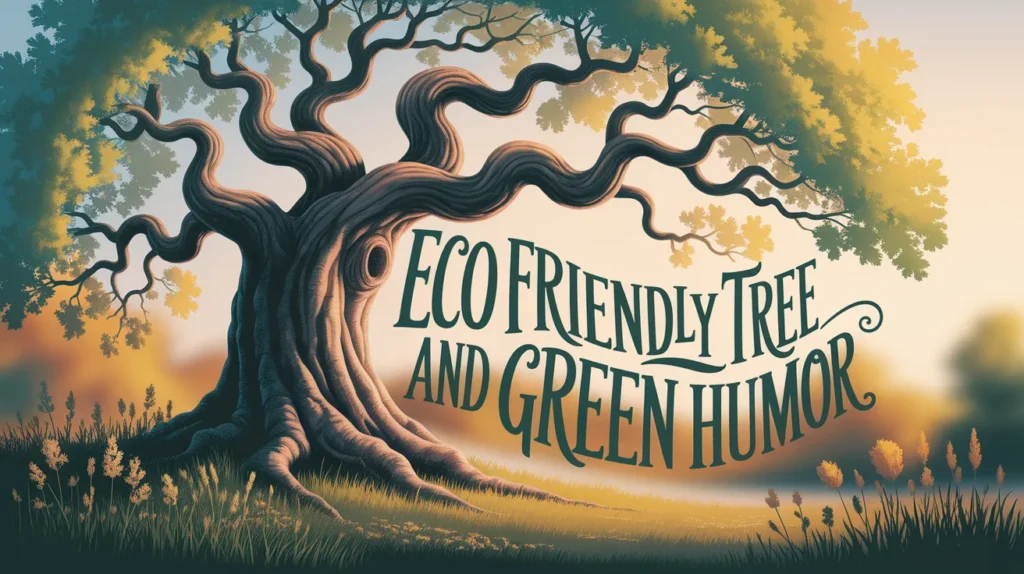 eco friendly tree puns and green humor