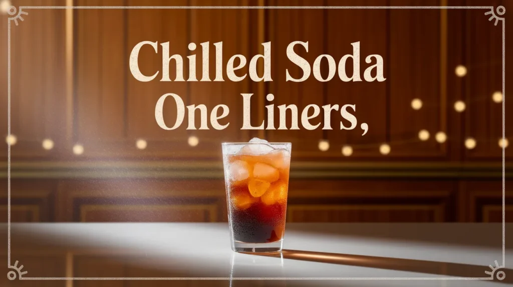 Chilled Soda One Liners