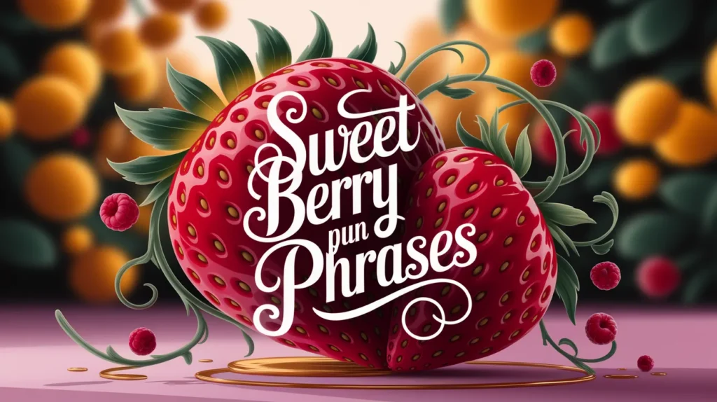 Sweet berry pun phrases