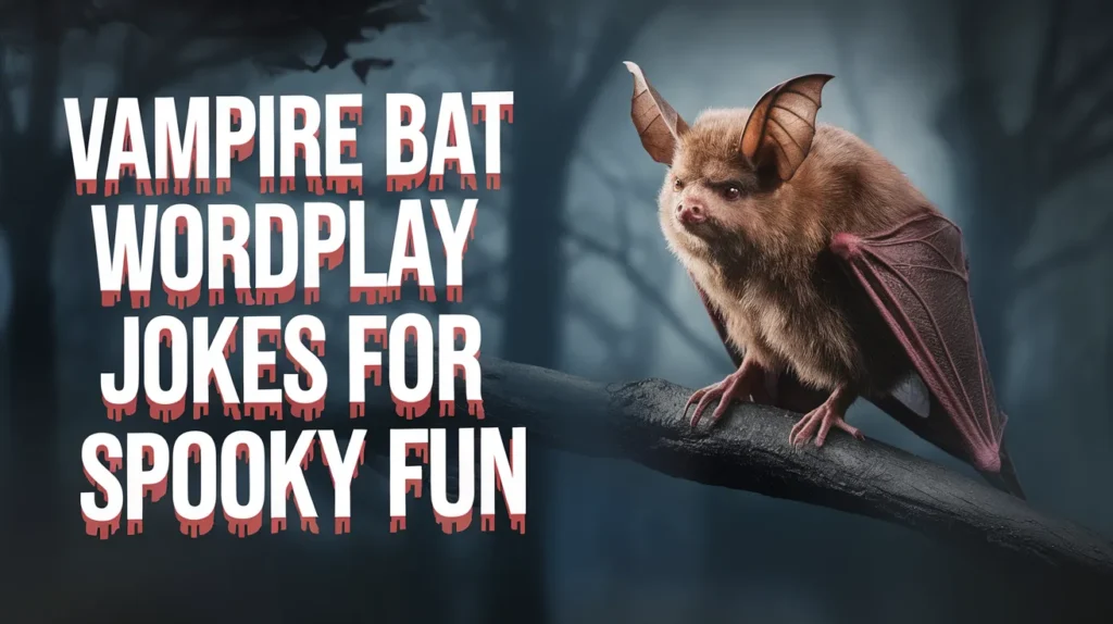Vampire bat wordplay jokes for spooky fun