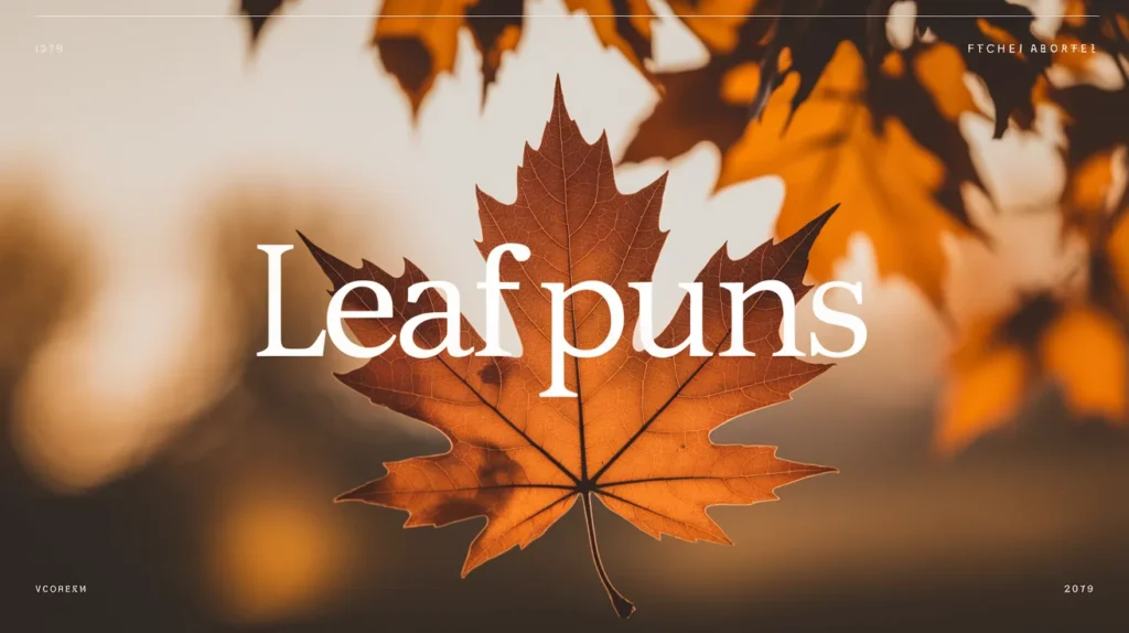 Leaf puns
