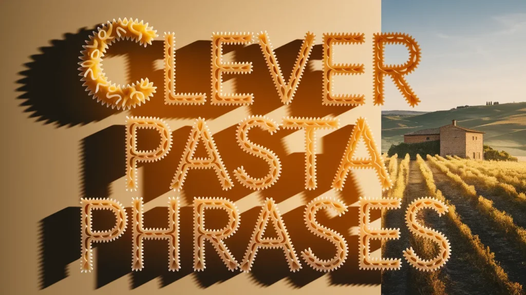 Clever Pasta Phrases