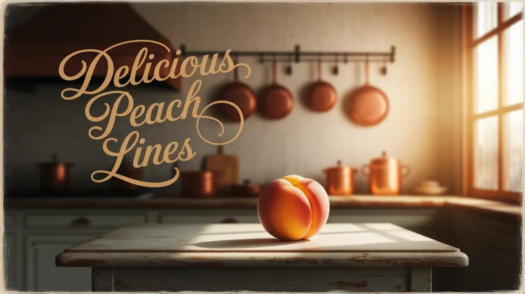 Delicious Peach Lines