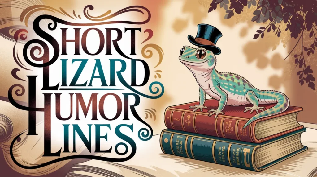 Short Lizard Humor Lines