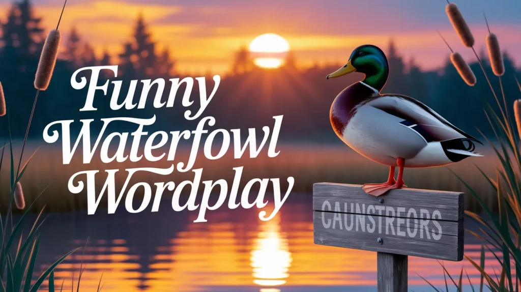 Funny Waterfowl Wordplay