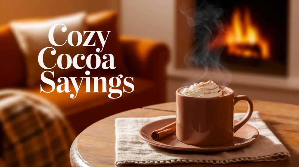 Cozy Cocoa Sayings