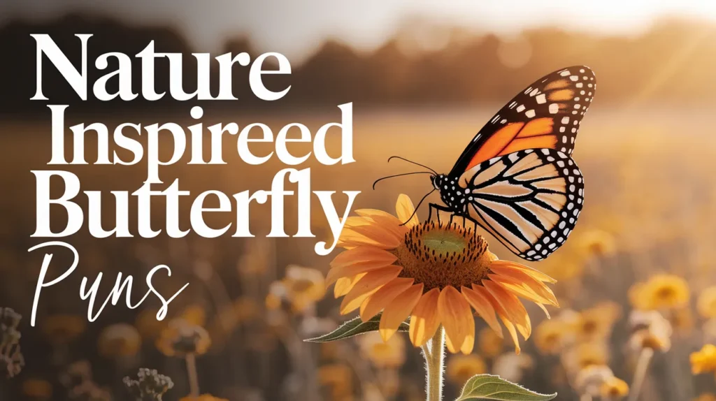 Nature inspired butterfly puns