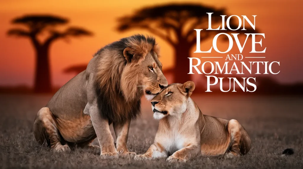 Lion love and romantic puns
