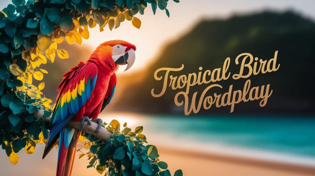 Tropical Bird Wordplay