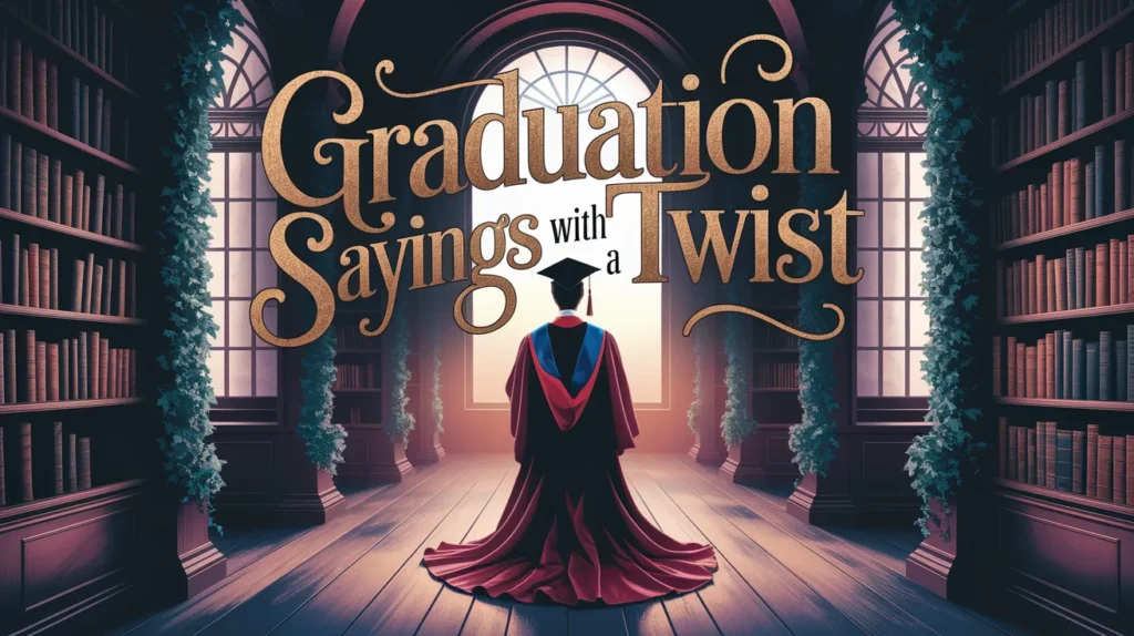 Graduation Sayings with a Twist