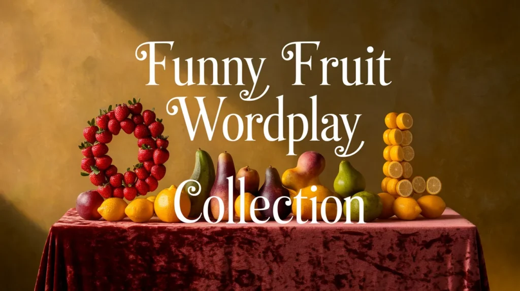 Funny fruit wordplay collection