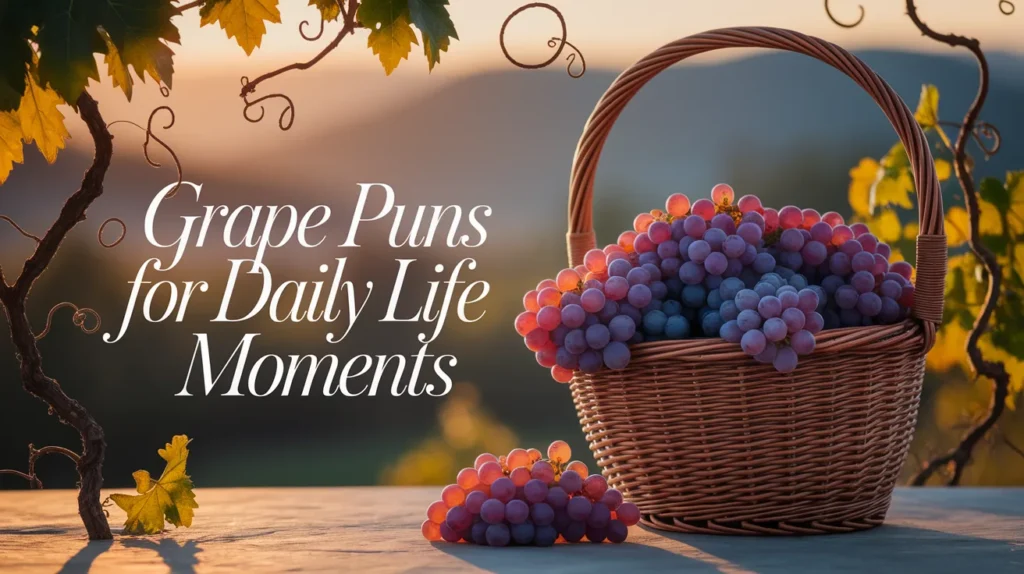 Grape Puns for Daily Life Moments