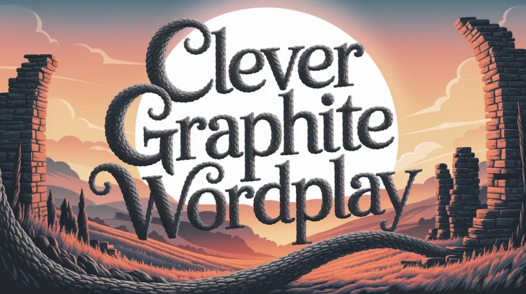 clever graphite wordplay