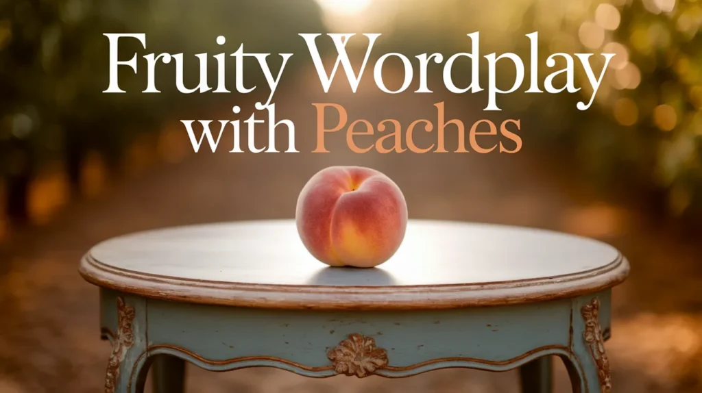 Fruity Wordplay with Peaches