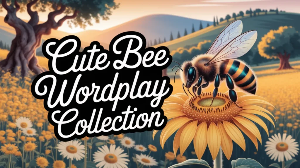 Cute Bee Wordplay Collection