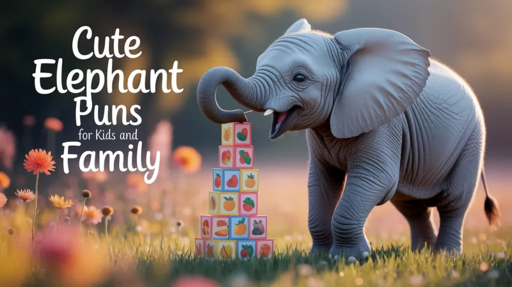 Cute elephant puns for kids and family
