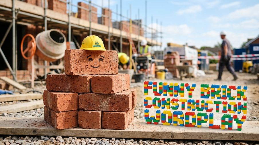 Funny Brick Construction Wordplay