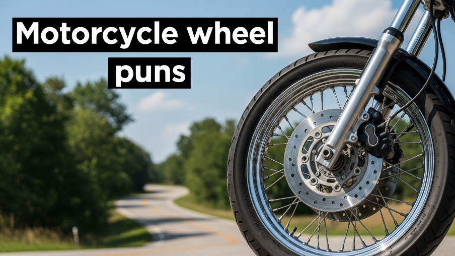 Motorcycle wheel puns