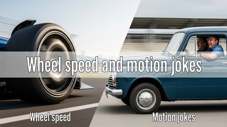 Wheel speed and motion jokes