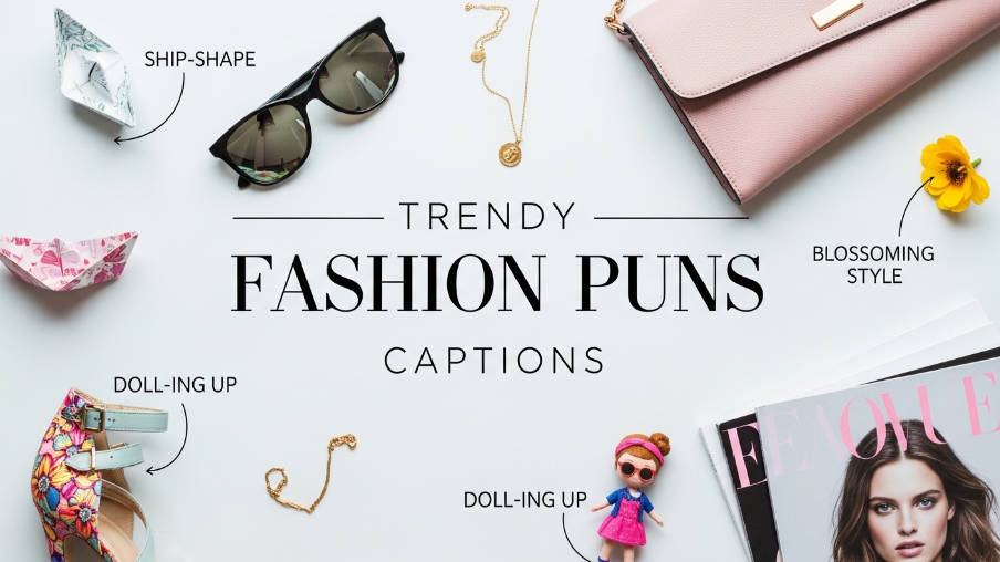 Trendy Fashion Puns Captions