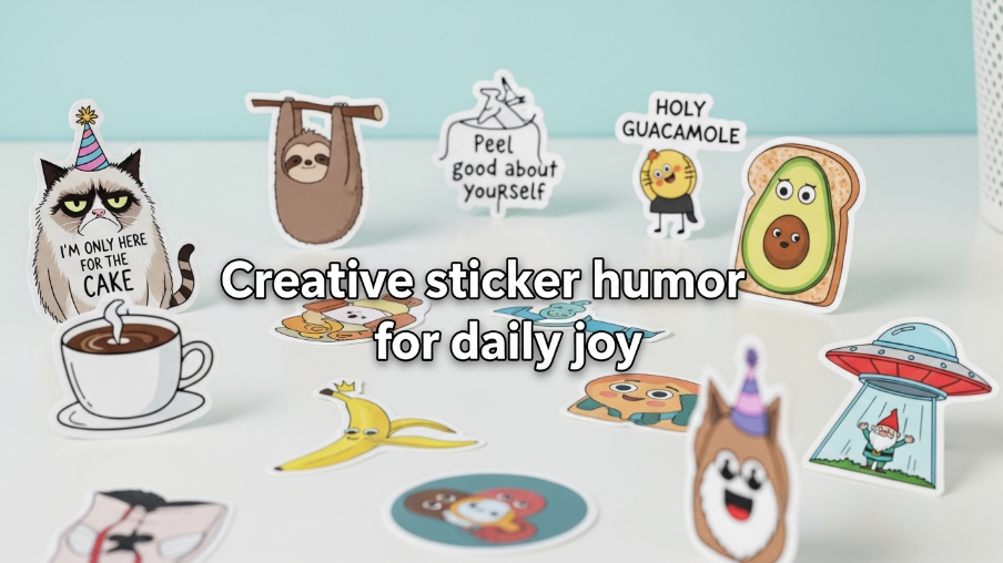 Creative sticker humor for daily joy